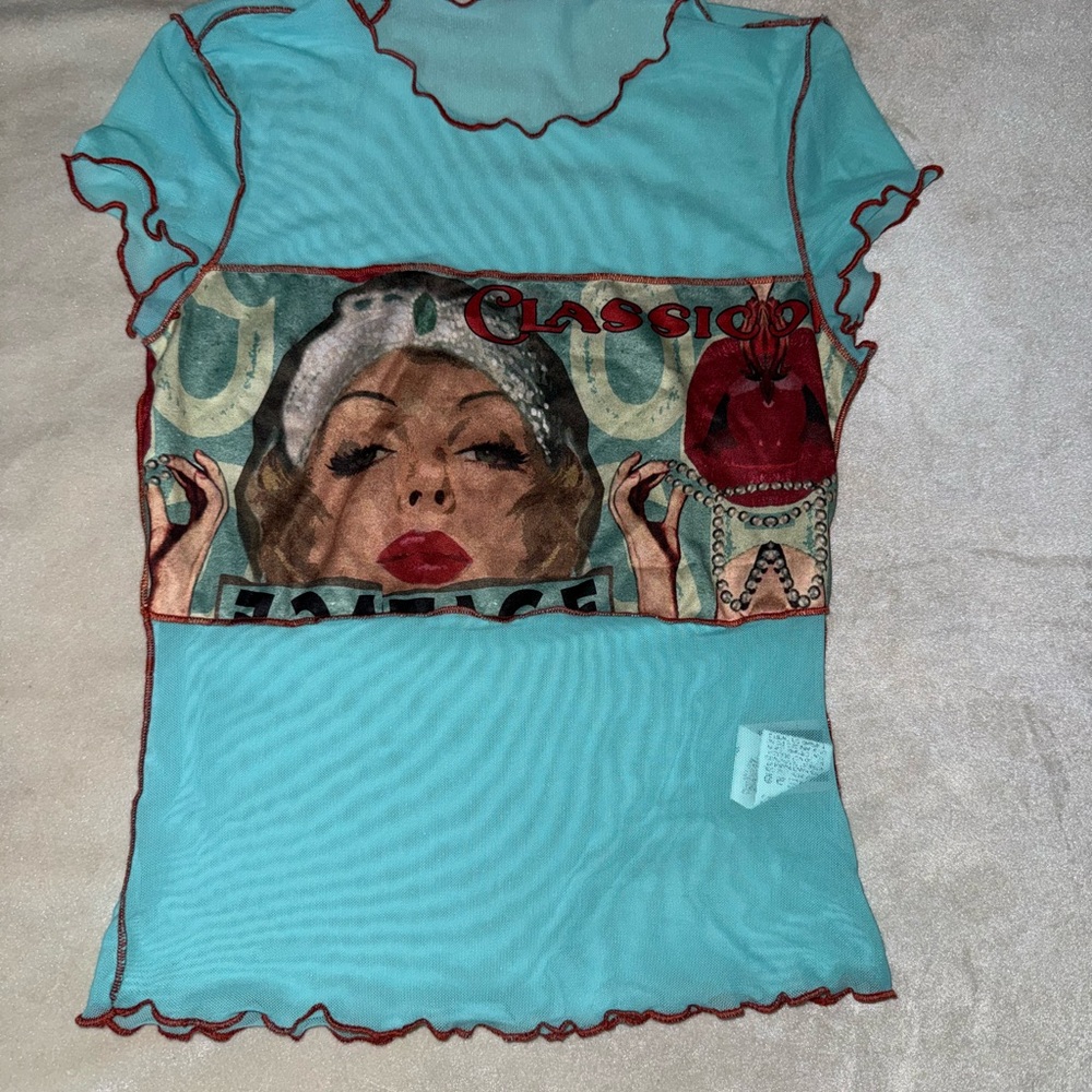 Classic Women's Graphic Top - Blue